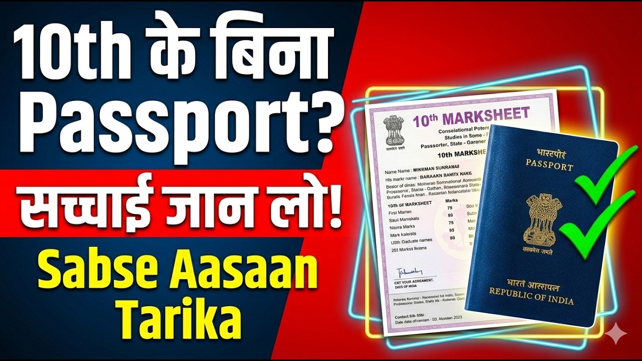 Can You Get a Passport Without a 10th Marksheet? &mdash; Learn the Truth or Your Application Will Get S...