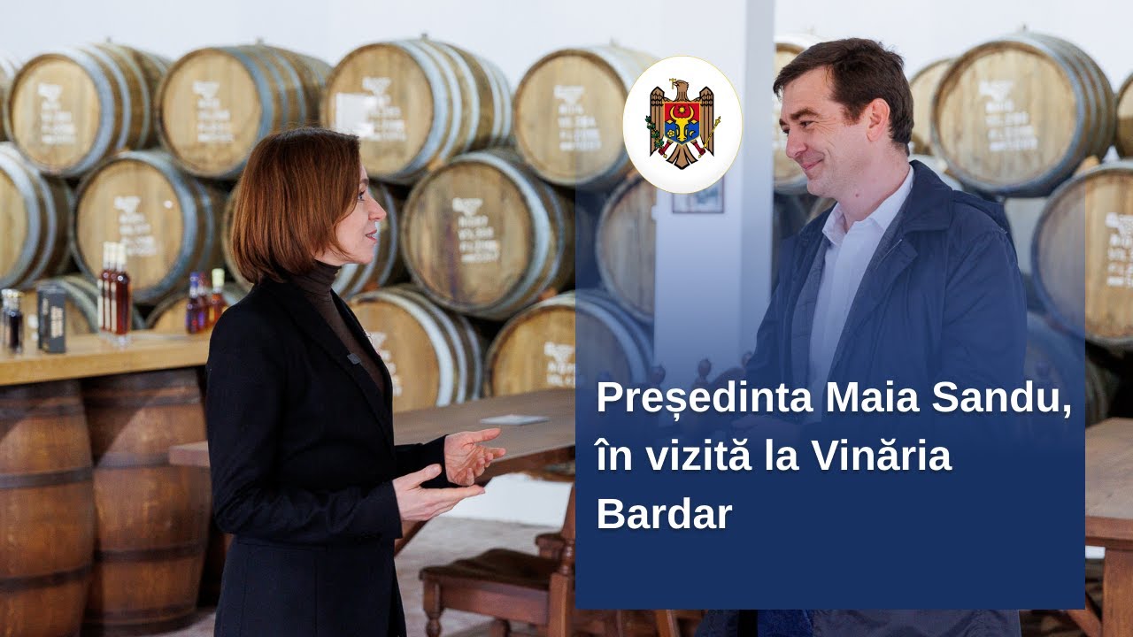 Președinta Maia Sandu, în vizită la Vinăria Bardar