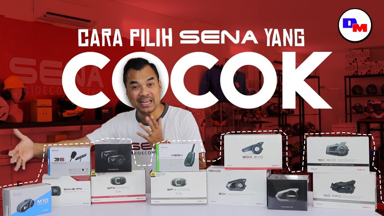 Cara Memilih Interkom Sena | DUNIAMOTOR.COM