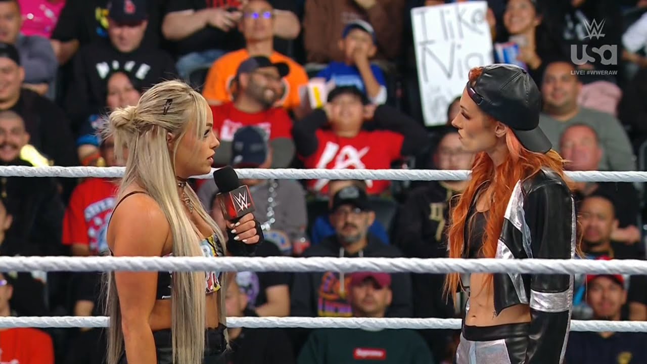 Segment with Liv Morgan, Belair, Becky Lynch, Naomi, Raquel, and Stratton (1/2) - WWE RAW 2/19/2024