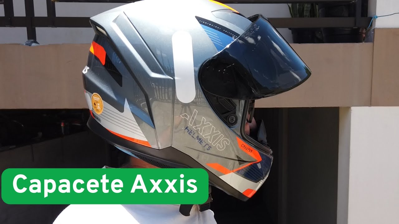 Umboxing Capacete Axxis Segment - Creeper C2 Cinza .
