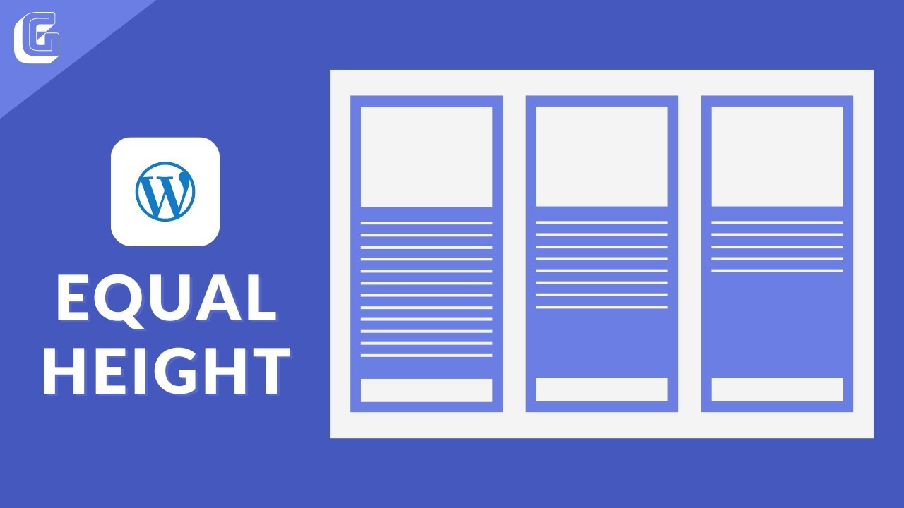 How to Equal Height Card in WordPress using CSS