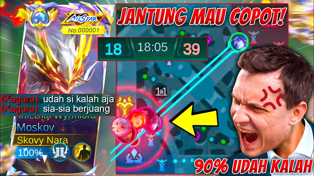EPIC COMEBACK PALING GAK MASUK AKAL! SKOR KALAH JAUH, TIM FEEDER! HARD GAME PARAH ~ MLBB