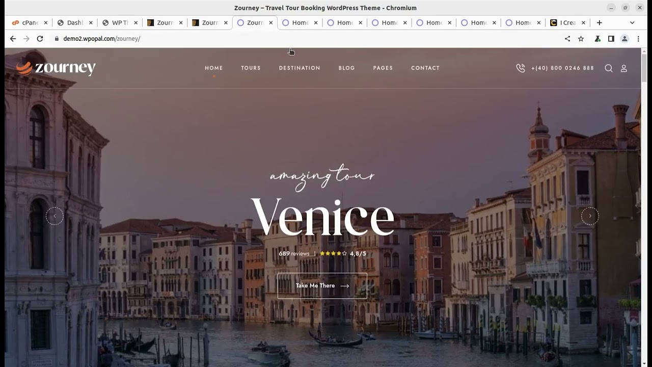 Travel and Tour Booking with Booking Management System | Modern Travel Agency Theme | Zourney Theme