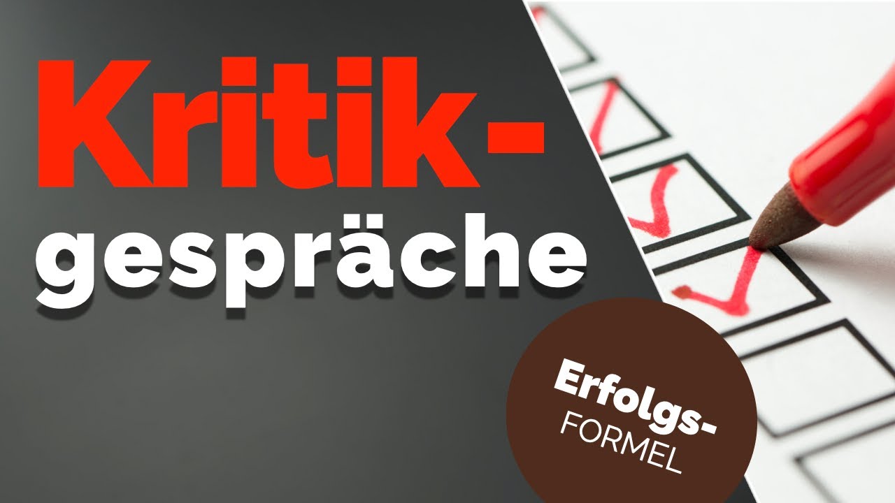 Mitarbeitergespr&auml;che - Erfolgs-FORMEL f&uuml;r Kritikgespr&auml;che