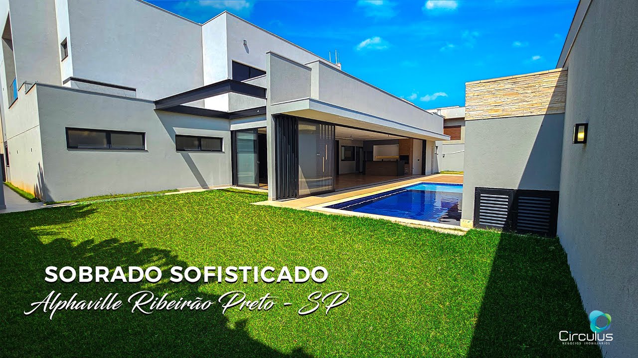 MARAVILHOSO SOBRADO NO ALPHAVILLE RIBEIRÃO PRETO - SP 710m² - 4 SUÍTES
