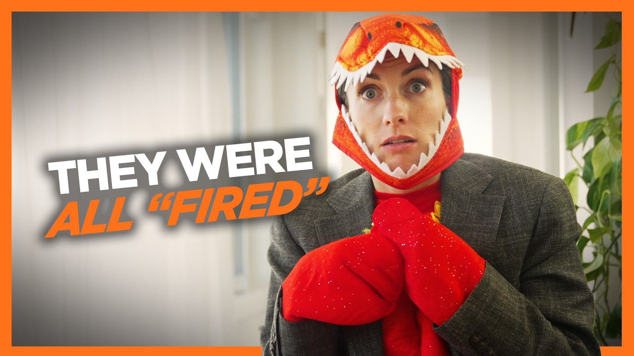 The dinosaurs were laid off