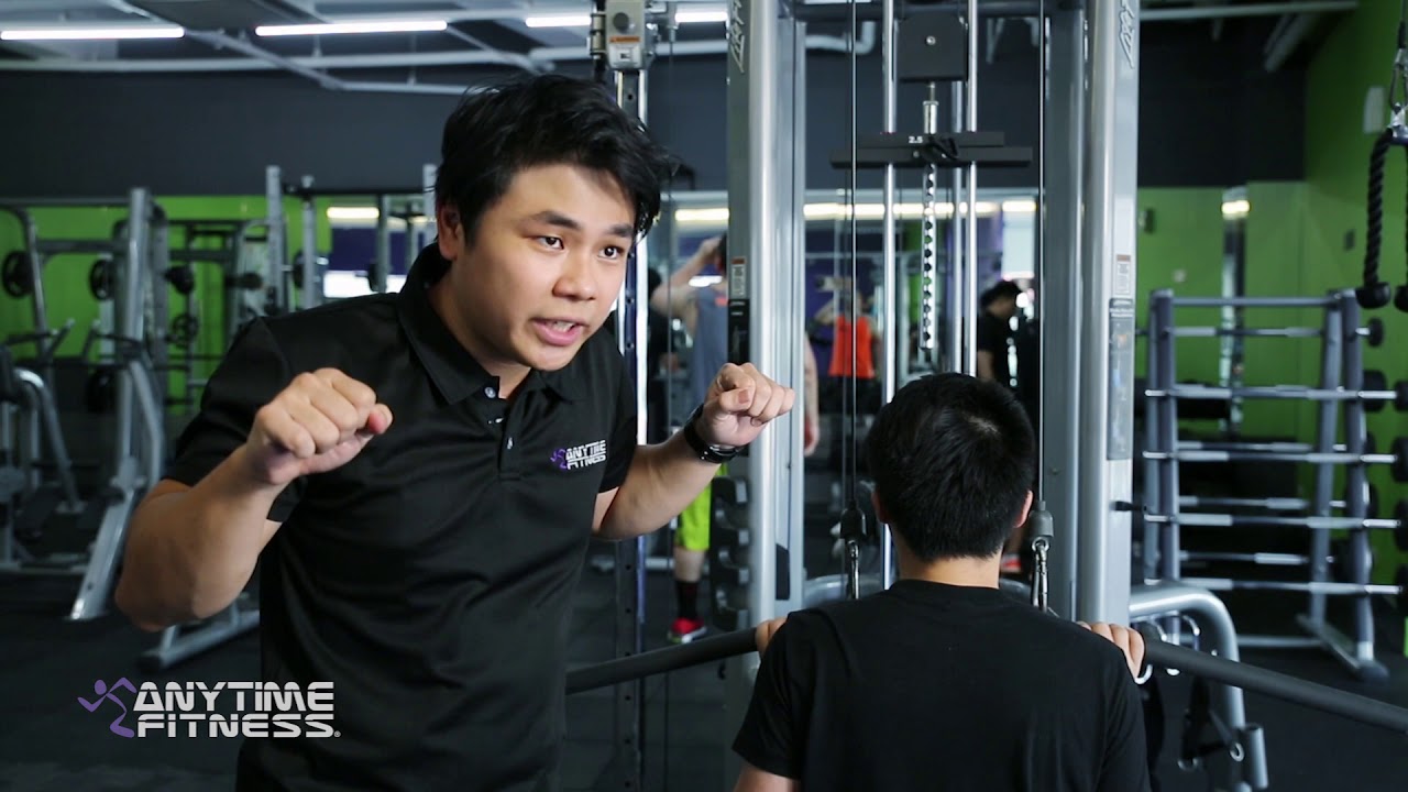 RX PLUS- ANYTIME FITNESS- LAT PULLDOWN MACHINE