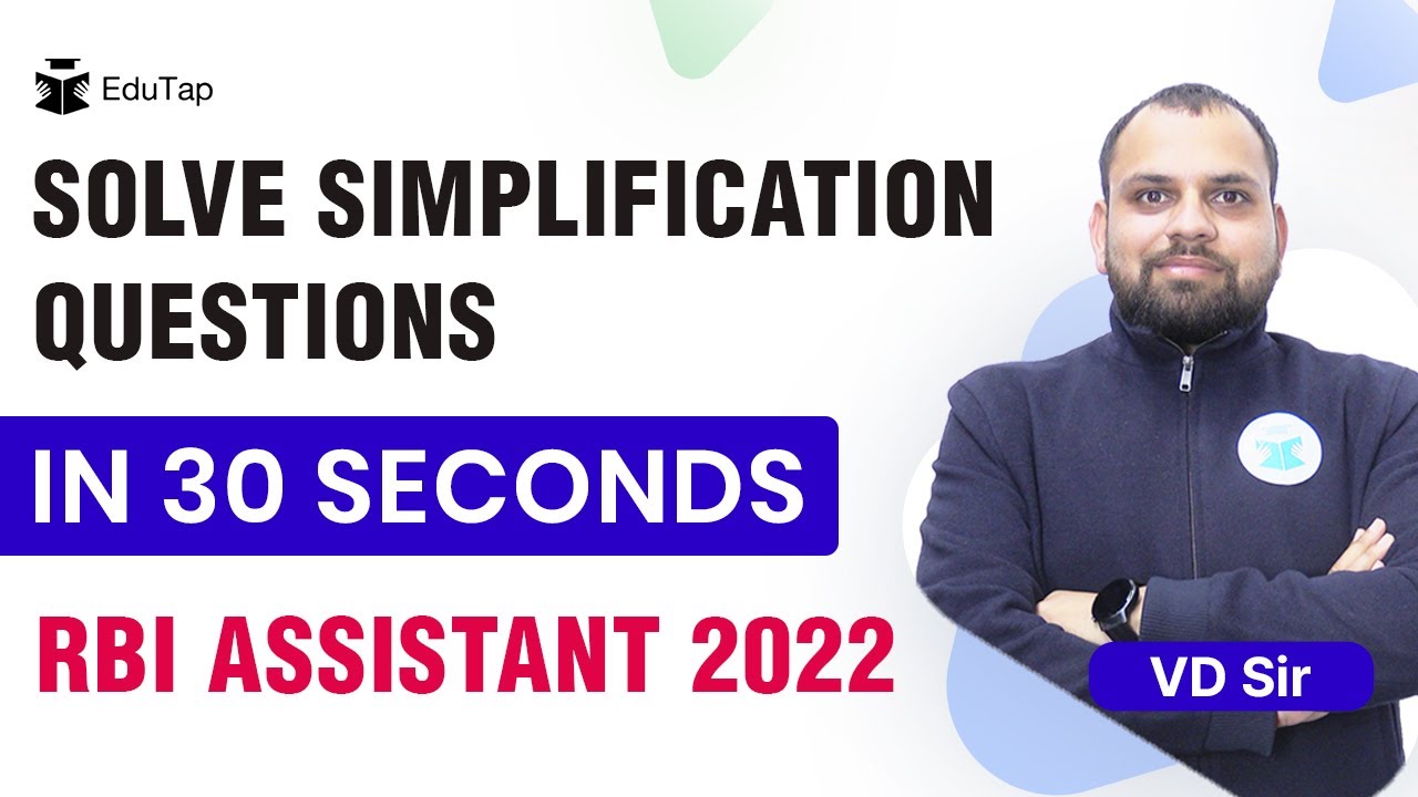 Simplification Tips and Tricks | Percentage Concept | Quant Preparation | RBI Assistant Exam