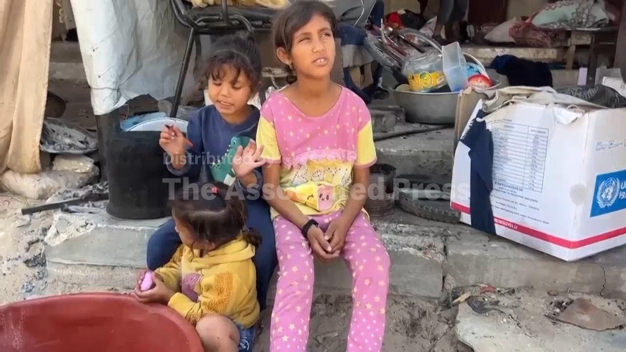Palestinian families evacuate parts of Khan Younis following Israeli military orders as airstrikes c