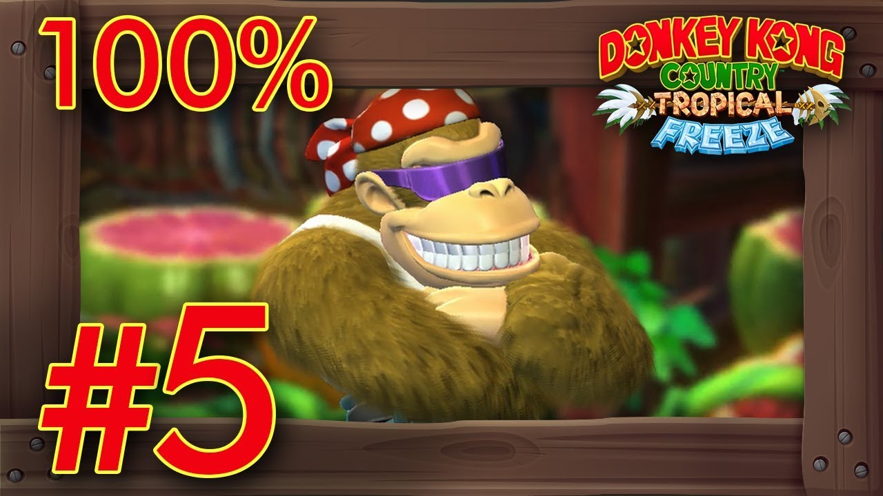 Donkey Kong Country: Tropical Freeze (FUNKY MODE) - 100% Walkthrough World 5 | Switch Gameplay
