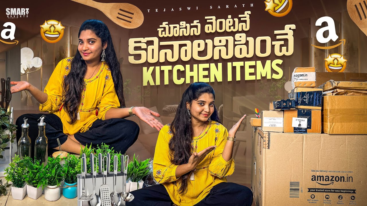Huge Kitchen Products Haul 🛒 | Must Have Amazon Kitchen Items 2025 🔥