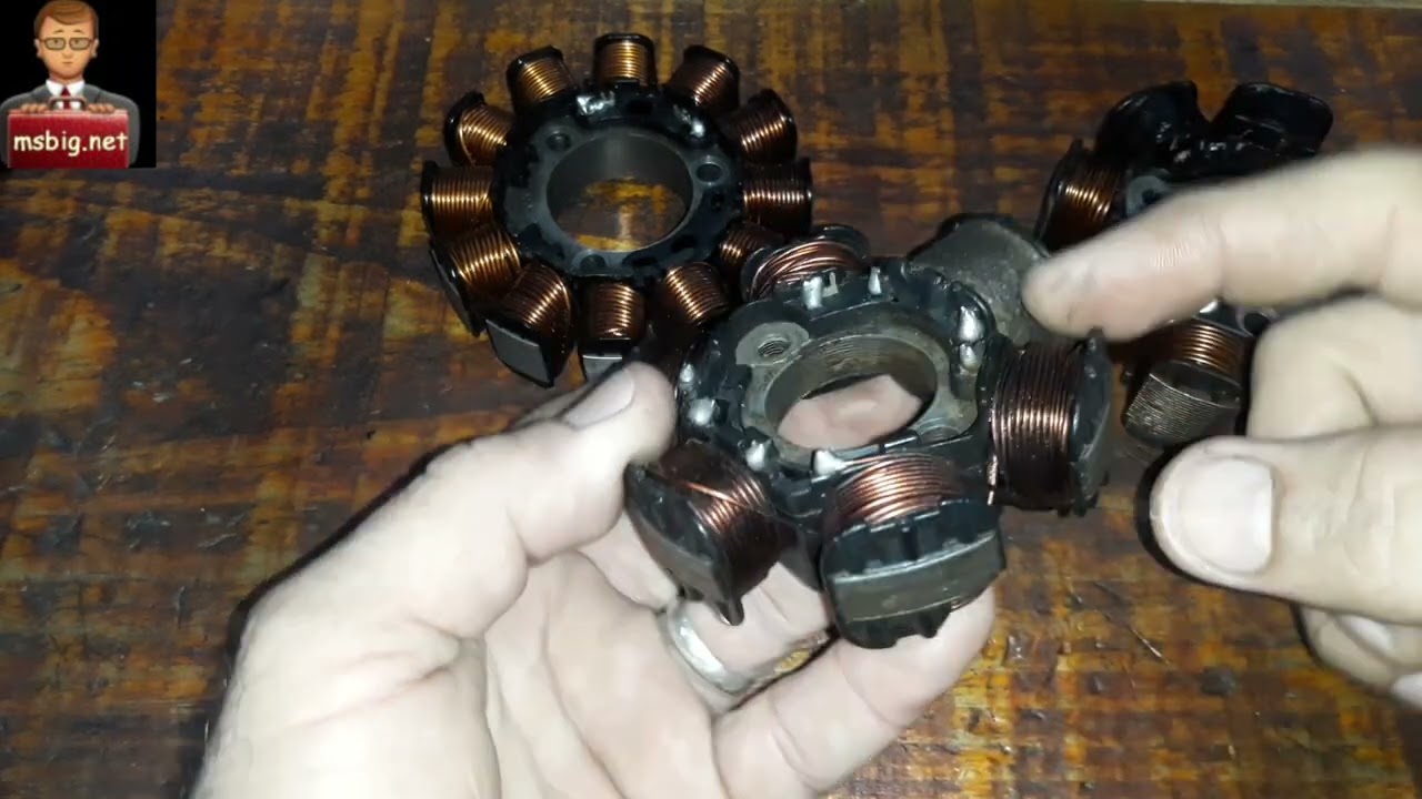 Estatores monofásicos , bifásico e trifásico nas motocicletas