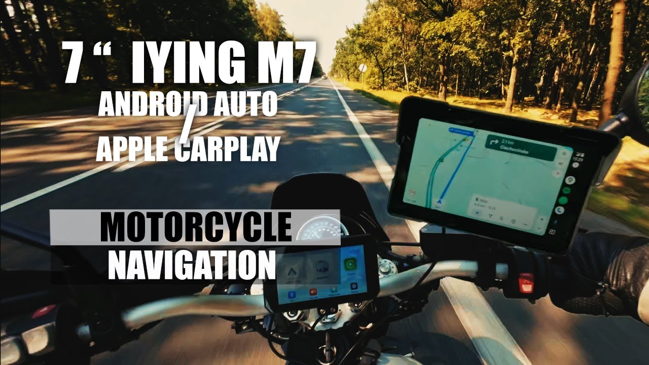Тестирование новой 7-дюймовой навигации для мотоциклов на Android Auto/Carplay: обзор IYING M7