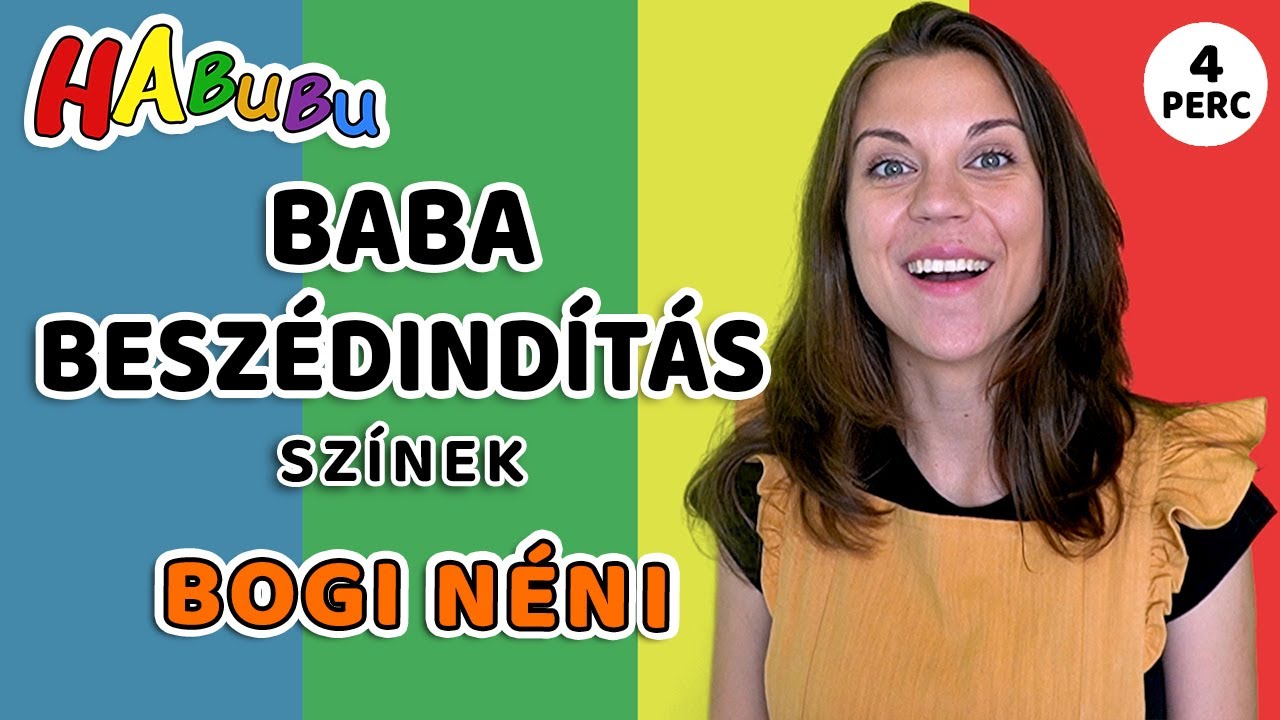Beszédindítás - Színek, Beszédfejlesztő játékok mondókák Bogi Nénivel