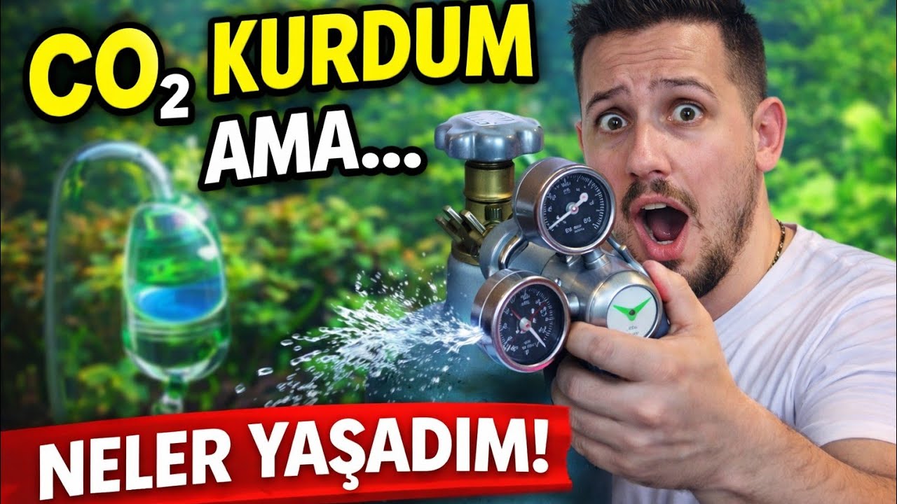 Bitkili Akvaryum İçin CO₂ Tüp Kurulumu (Regülatör Ayarı + Yaşanan Kazalar)