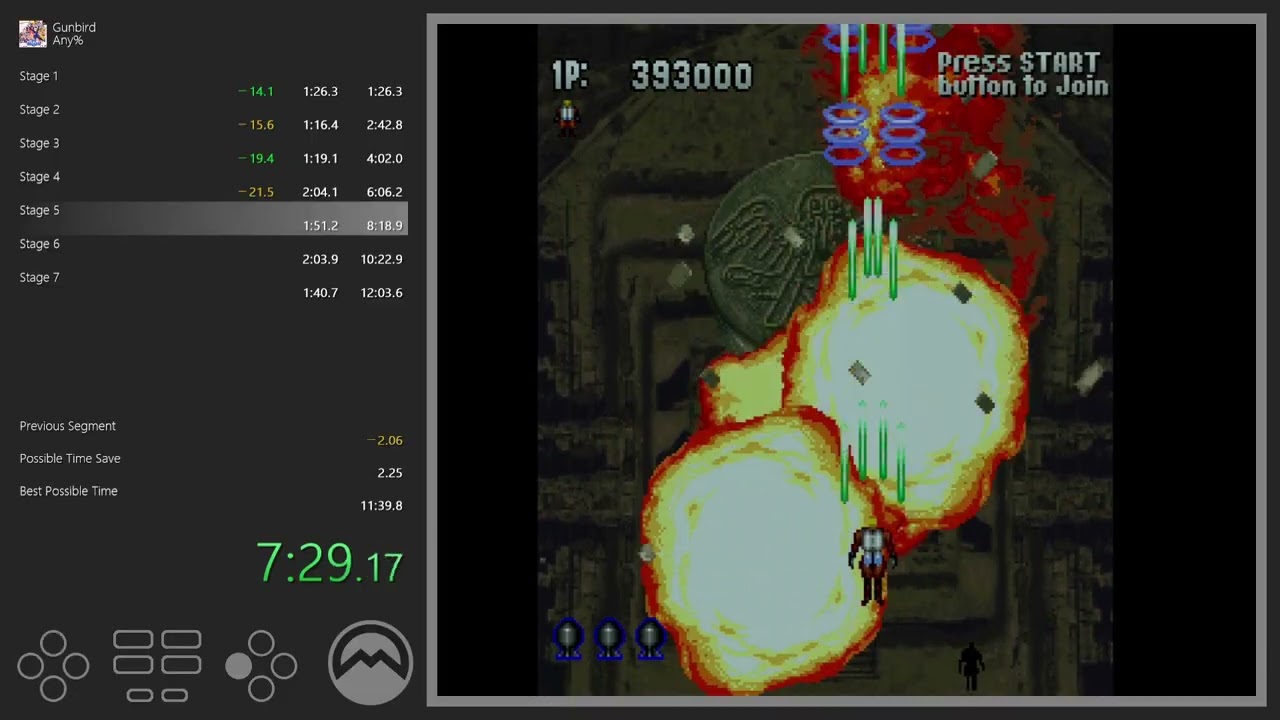 [Obsolete] Speedrun - Gunbird - Any% - Old PB