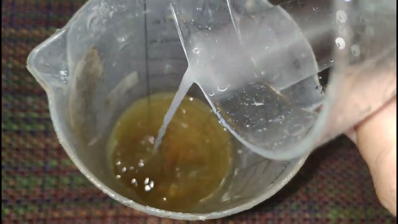 Como tirar ouro da terra. parte 2 Processo ácido. decantação de cloretos.