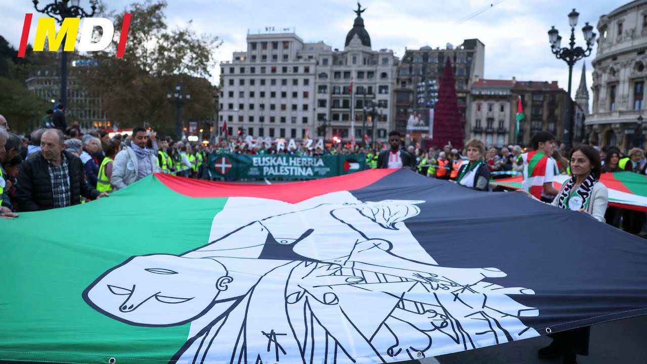 🌹Emotivo homenaje en Bilbao a los DEPORTISTAS ASESINADOS de Palestina