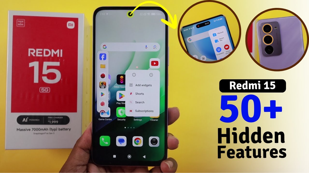 Redmi 15 Tips and Tricks | Redmi 15 Top 50+ Hidden Features