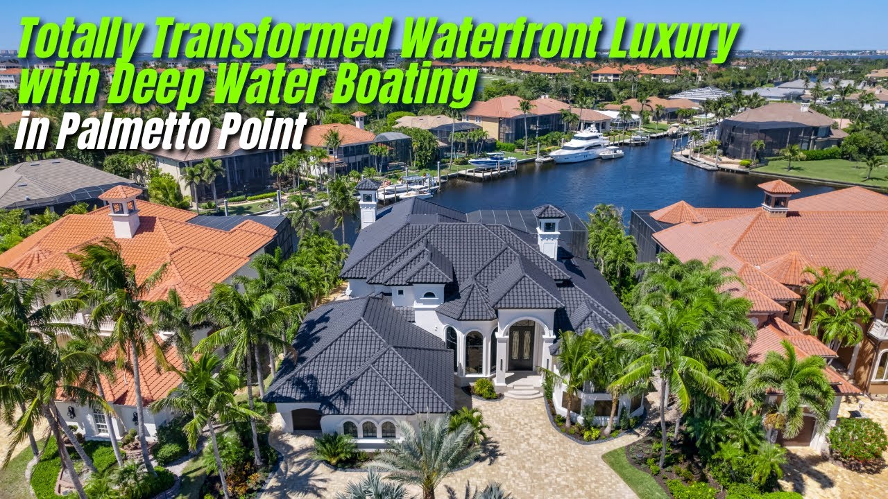 Inside a Palmetto Point Masterpiece 🛥️ | Waterfront Luxury Home w/ 95&rsquo; Yacht Dock in SWFL