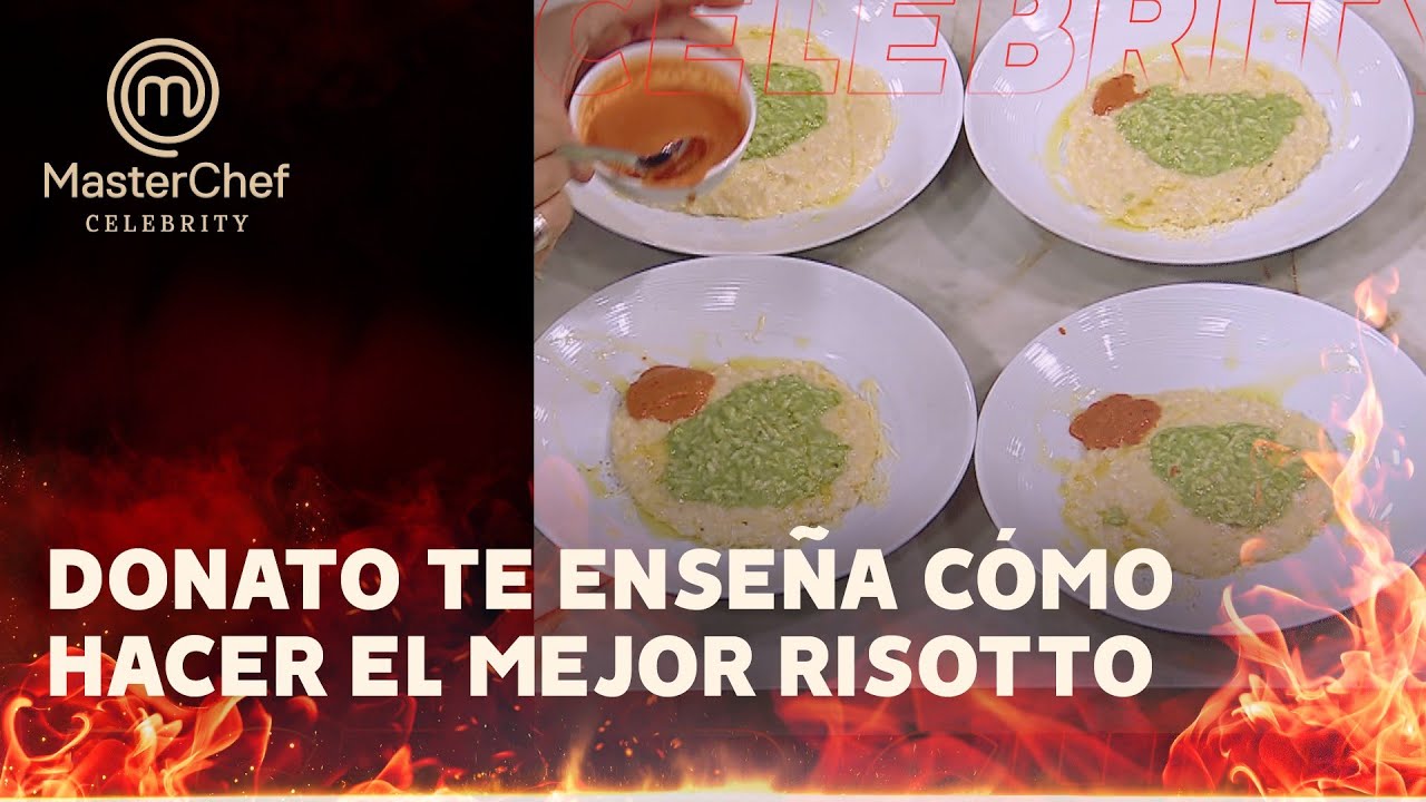 Donato de Santis enseñó a hacer un risotto perfecto en Masterchef Celebrity
