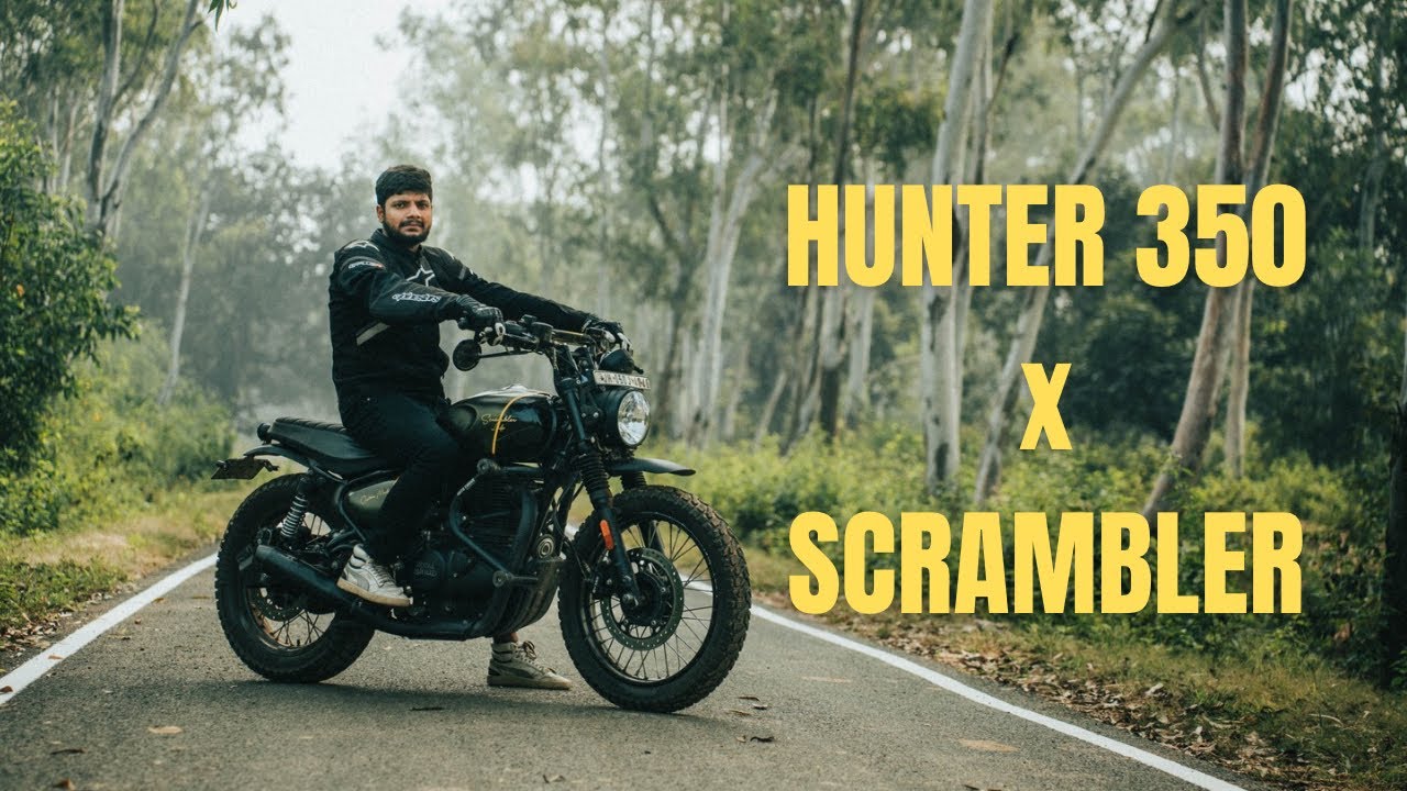 Hunter 350 Converted to Scrambler 🔥 || Detailed Modifications Review