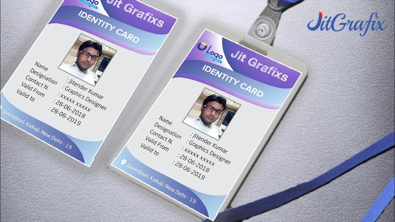 School Identity card design in Coreldraw Learn | Company id card Design | Employee id card Latest