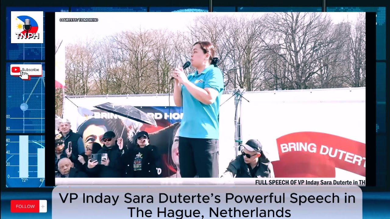 VP Inday Sara Duterte’s Powerful Speech in The Hague, Netherlands – Full Address