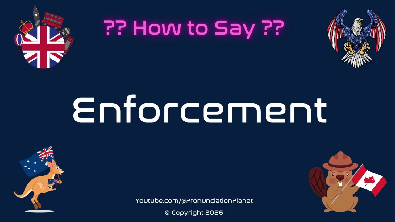 🚓⚖️ How to Pronounce Enforcement? (CORRECTLY) | Pronunciation Planet