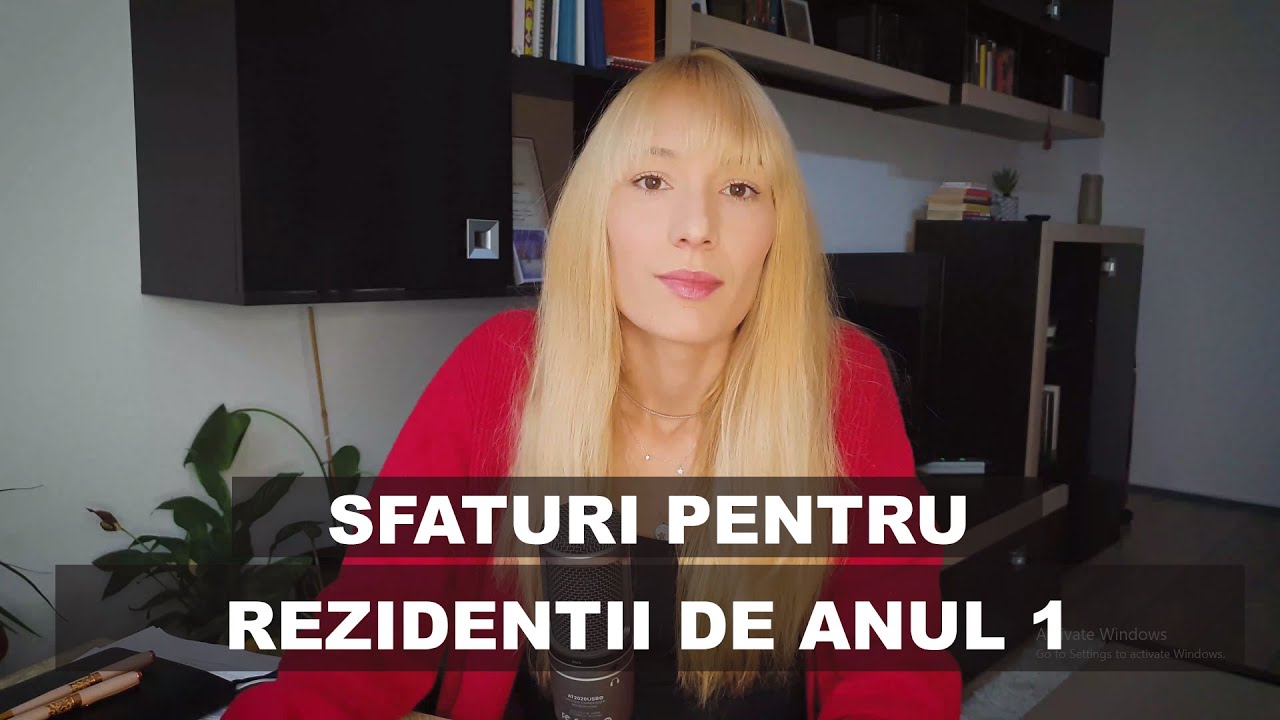 SFATURI PENTRU REZIDENTII DE ANUL 1 || PART 1