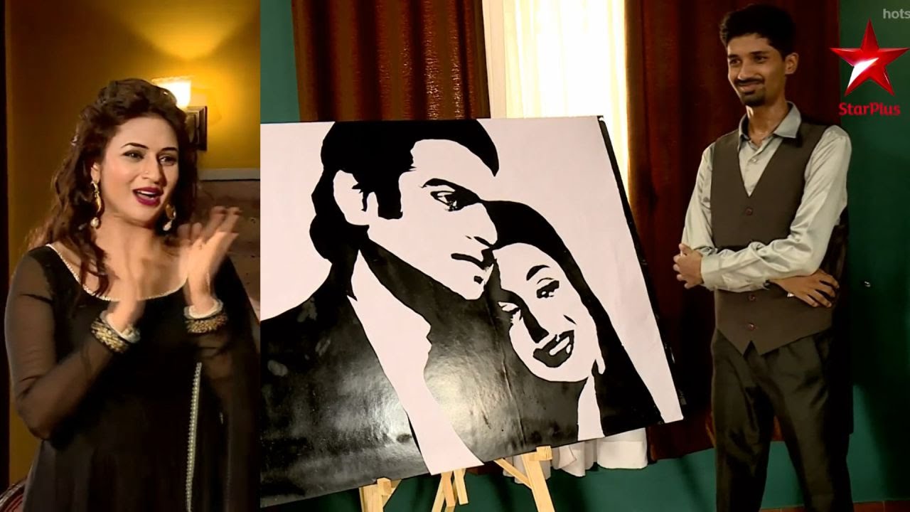 Ye Hai Mohabbatein Raman Ishita Paper Art Cutout Live On Star Plus - Star Parivar Awards Promo