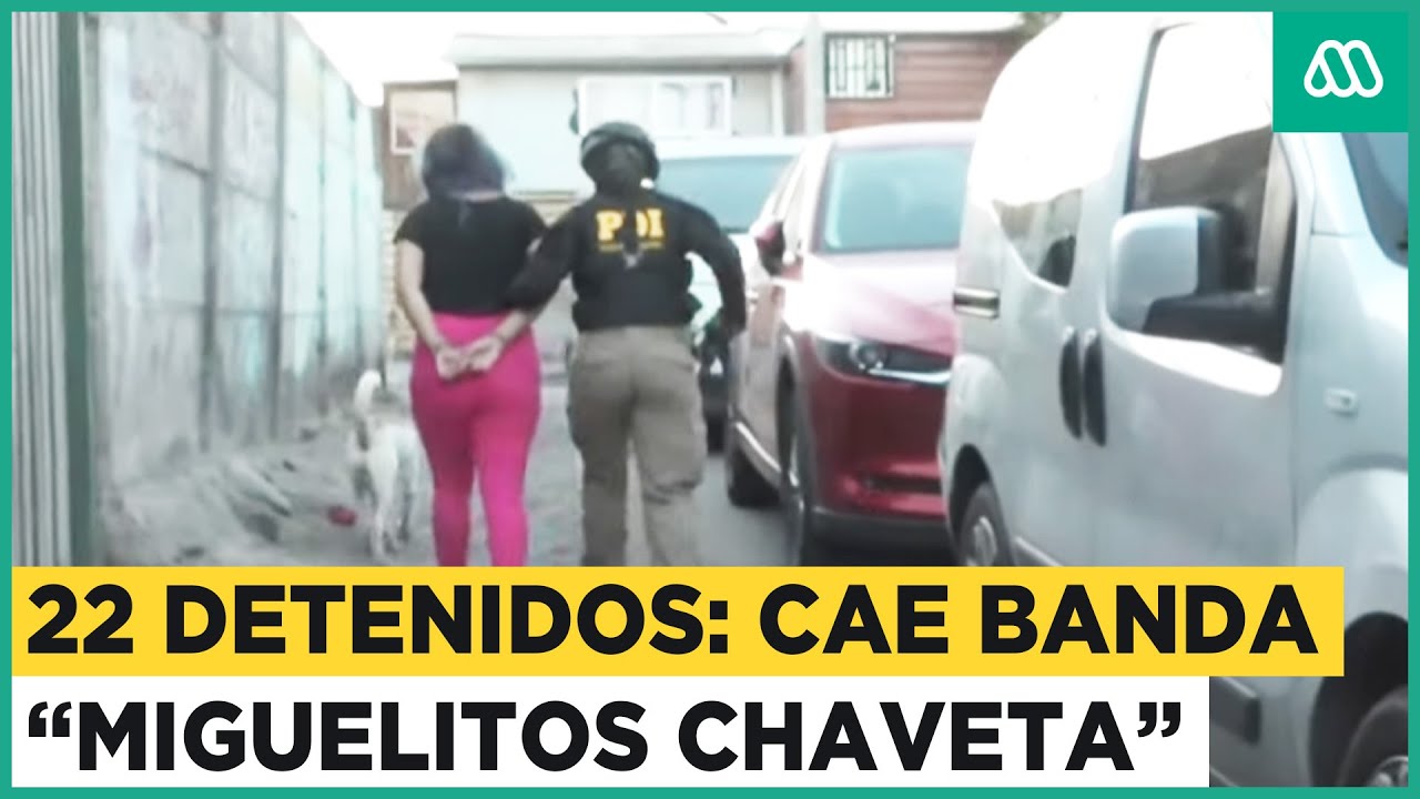 22 detenidos: PDI desbarata peligrosa banda criminal 