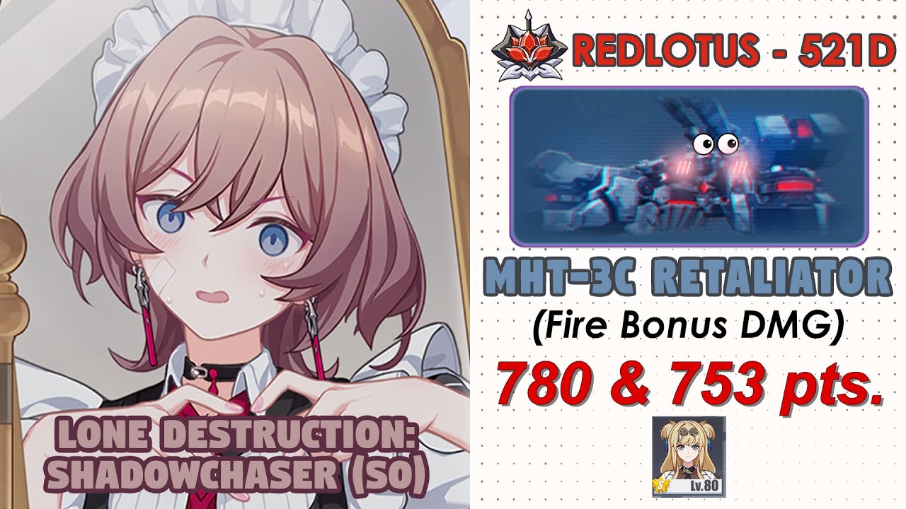 Honkai Impact 3rd: Ex Abyss RedLotus (521D) V8.4 | MHT-3c Retaliator (Fire) | LDS(S0) w/ friends.