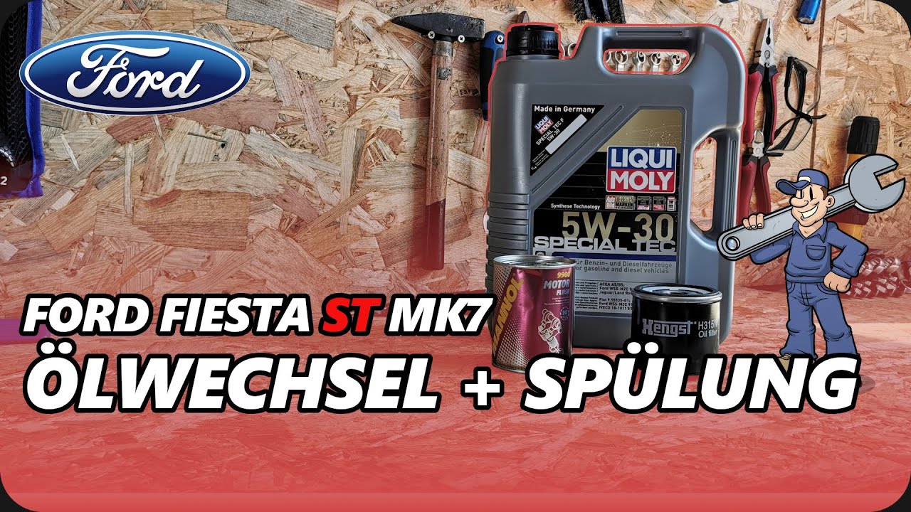 Ford Fiesta ST MK7 | Ölwechsel mit Ölschlammspülung | Frisches Öl braucht jeder! 🚗👨‍🔧
