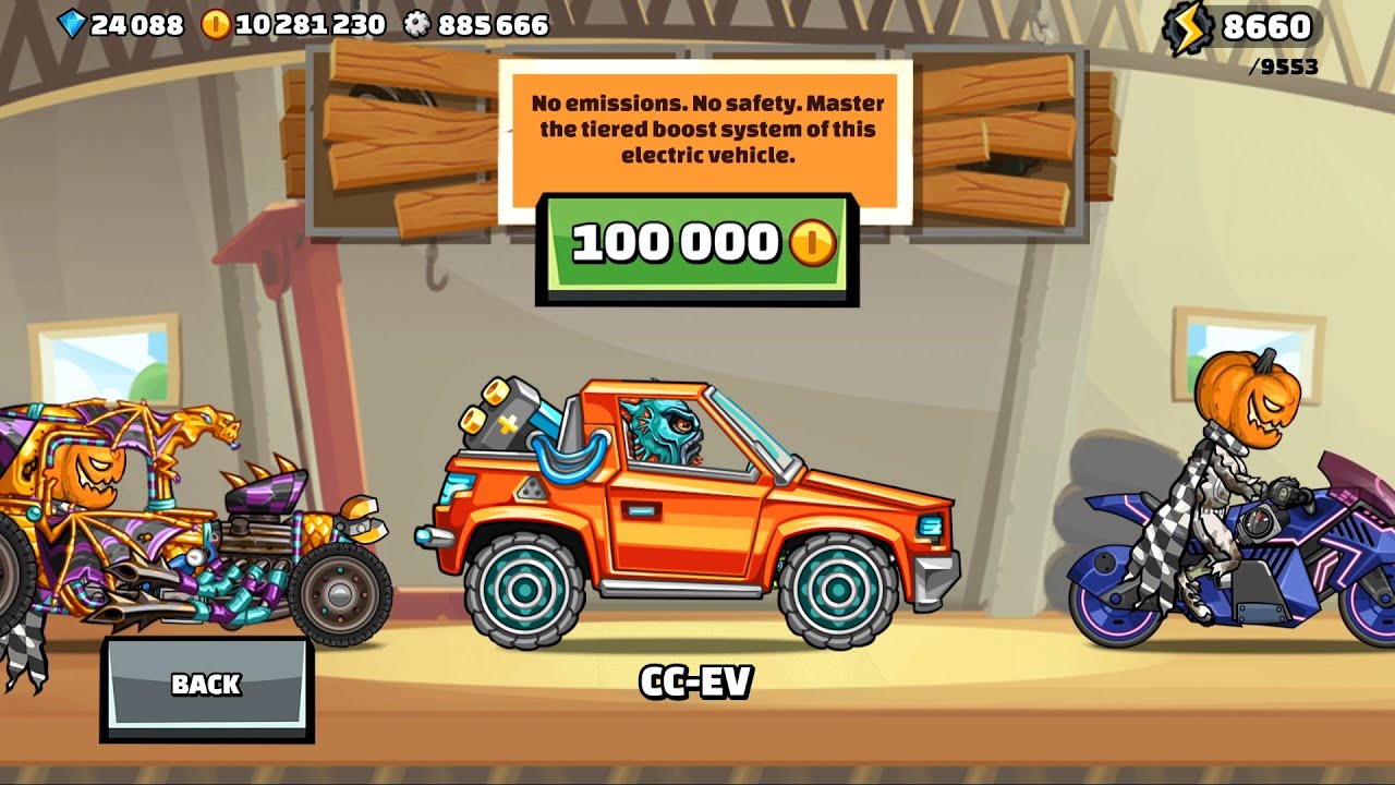 Hill Climb Racing 2 - New Vehicle CC-EV 1.47 Update Gameplay Walkthrough