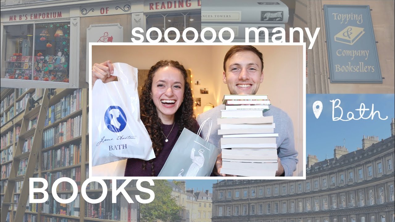 our BIGGEST book haul *ever*!!! Exploring bookshops in Bath, UK // Across the Pond ep. 3