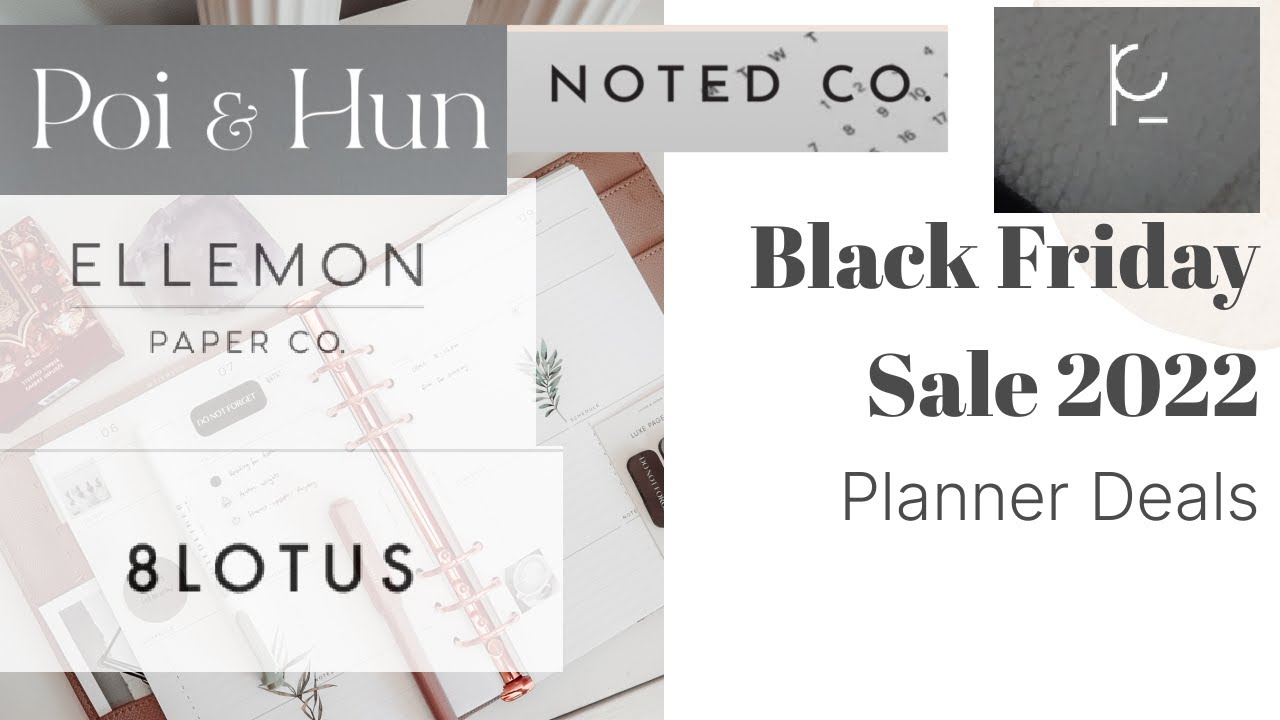 Black Friday Minimalist Planner Deals 2022