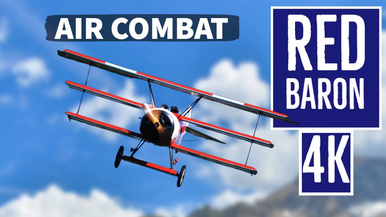 Red Baron Fokker Dr1 🇩🇪 Air Combat of First World War WW1 in 4k