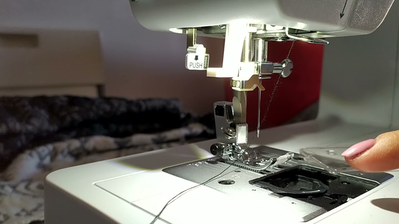 como enhebrar máquina de coser alfa zart01 enhebrador automatico#diy #alfa #enhebrador