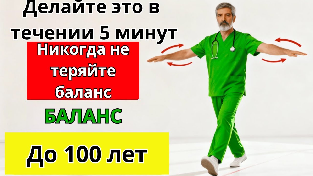 «Золотой журавль» всего 5 минут в день, чтобы никогда не упасть  Метод доктора Волкова для 60+