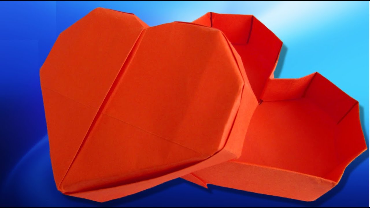 Origami : 🎁 Boîte « Cœur »  ❤️ (Jeremy Shafer)