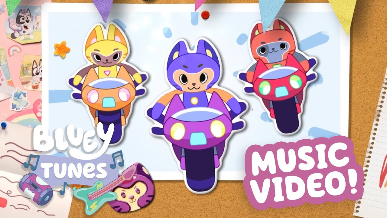 Cat Squad Music Video 🐱 💜 🎶 | NEW Bluey Tunes | Dance with Bluey | Bluey