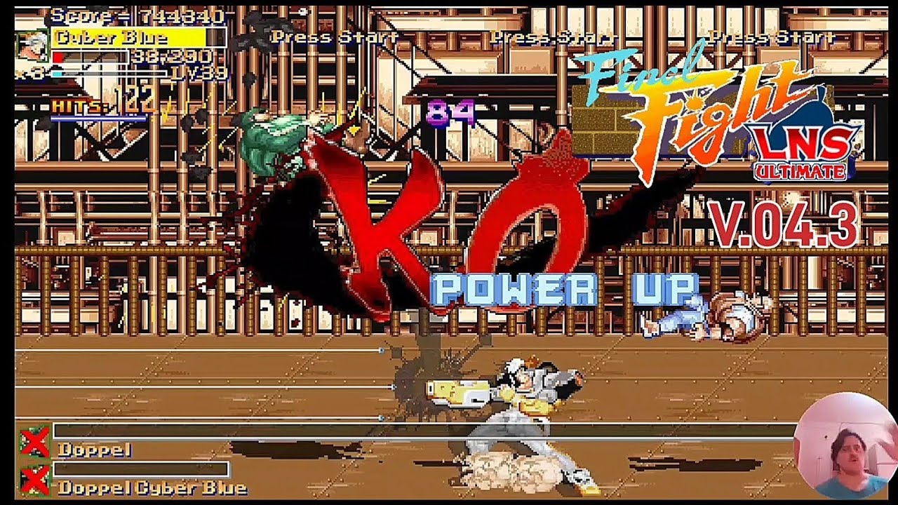 Final Fight LNS ULTIMATE V.04.3/ Capcom All Stars(Hard). 1cc Cyber Blue.