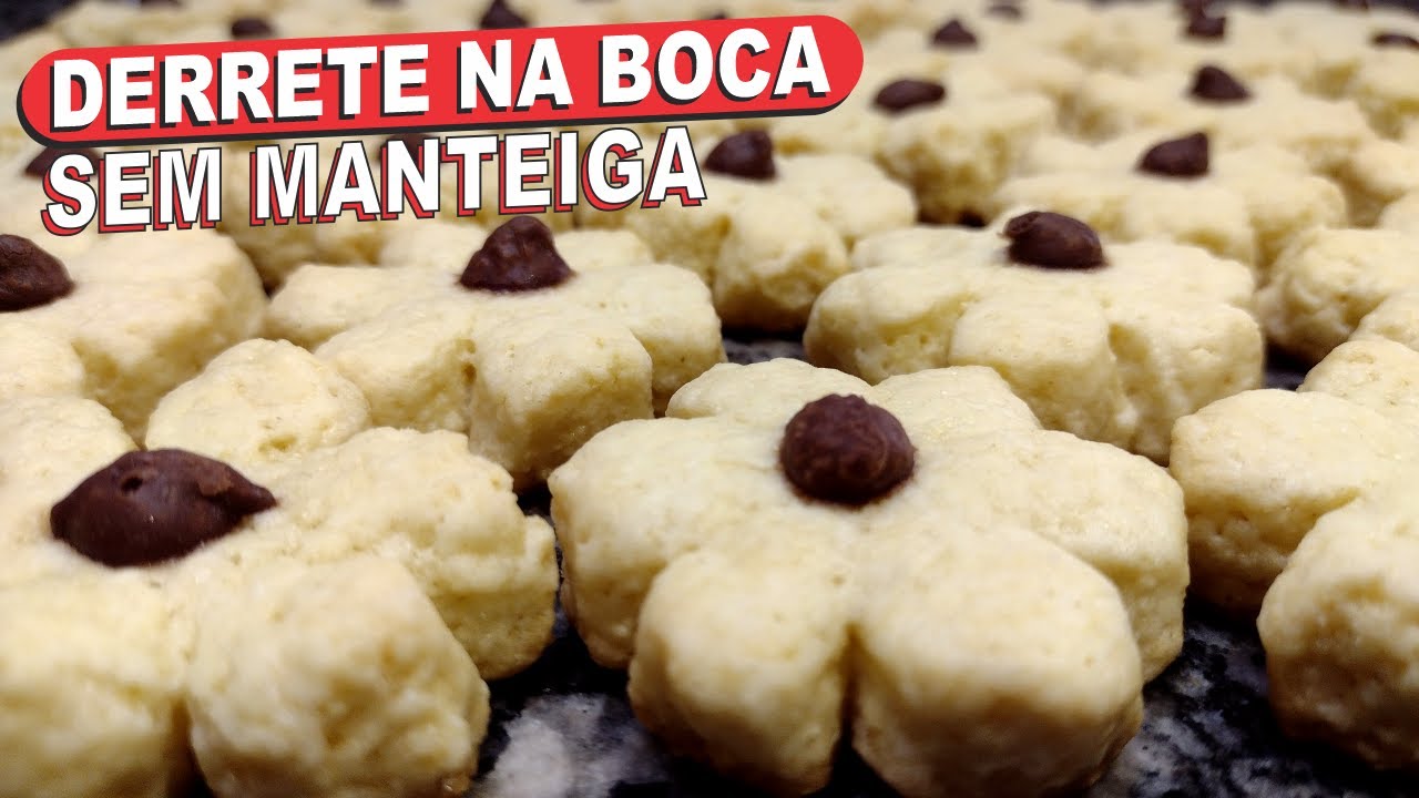 DERRETE NA BOCA❗❗ BISCOITO SEM MANTEIGA DELICIOSO, SUPER ECONÔMICO, FÁCIL E RÁPIDO