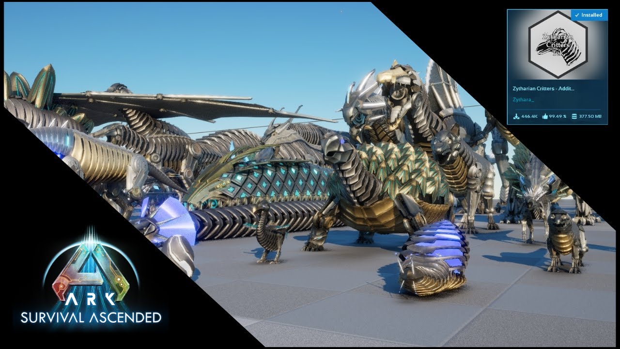 TEK CREATURES // Zytharian Critters - Additional Tek Dinos Collection // ARK SURVIVAL ASCENDED