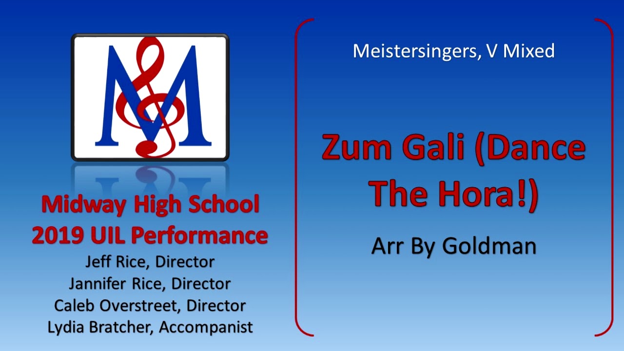 Zum Gali (Dance The Hora!) arr by Goldman