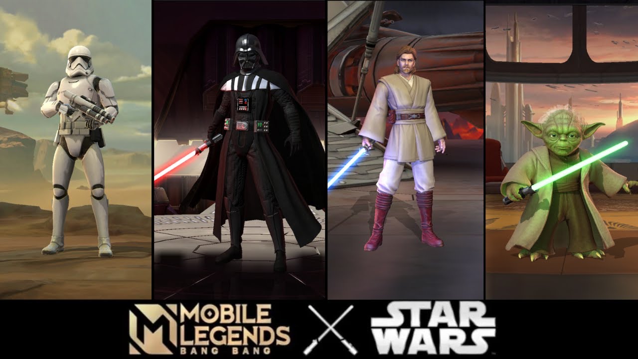 All Star Wars Collaboration Official Skins  Showcase in Mobile Legends | MLBB x Star Wars |