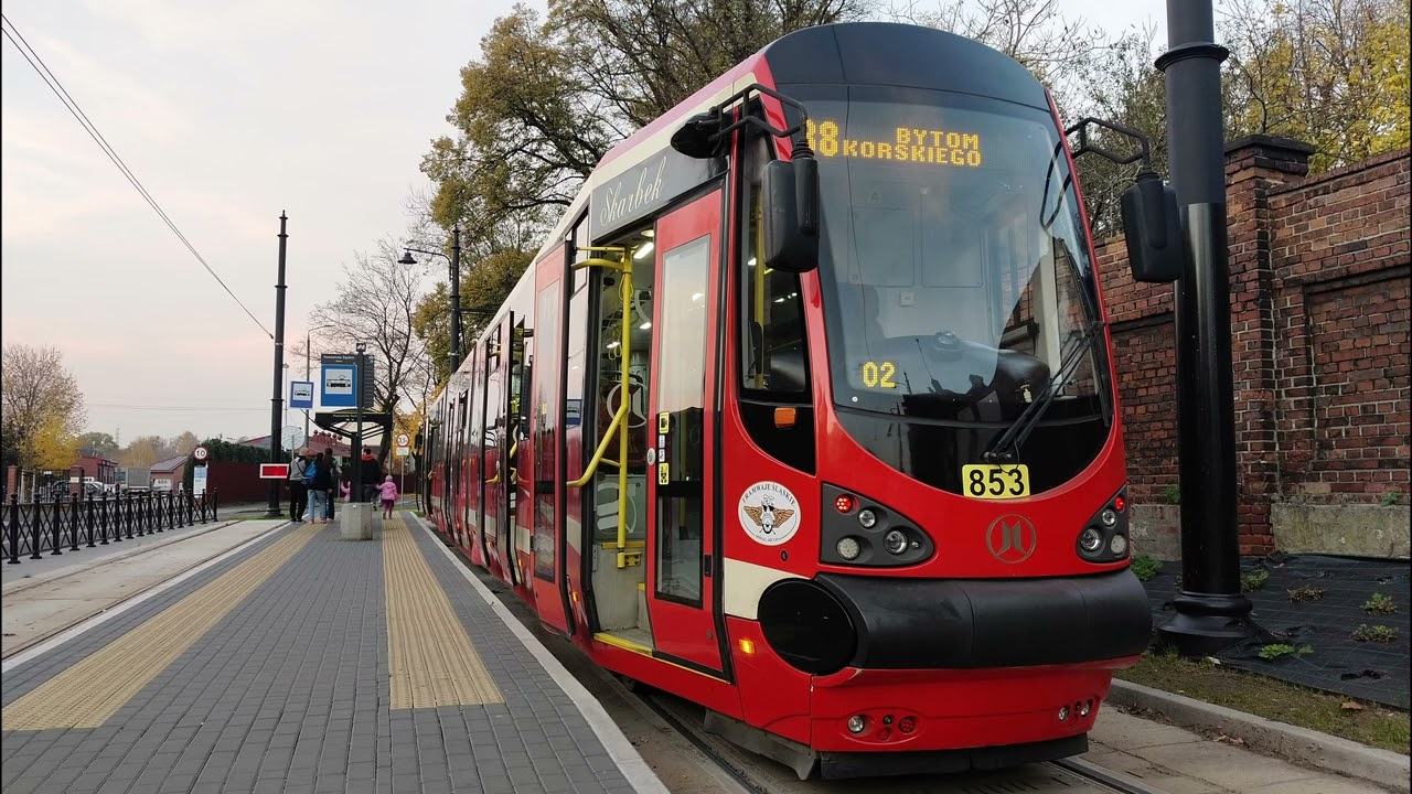 [Sound] Moderus Beta MF16AC BD #853 | Tramwaje Śląskie [🚊T38]
