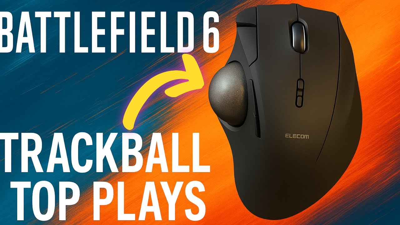 BATTLEFIELD 6 TOP PLAYS with a Trackball Mouse! | Pure Thumb Aim, ZERO Aim Assist!